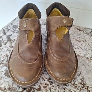 Sergio Tomani Brown‎ Leather Booties size 37 (6.5 - 7 US)